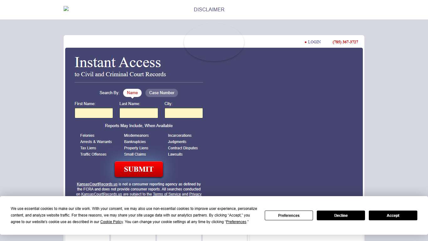 Kansas Court Records KansasCourtRecords.us